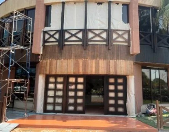 تعديل واجهة المطعم